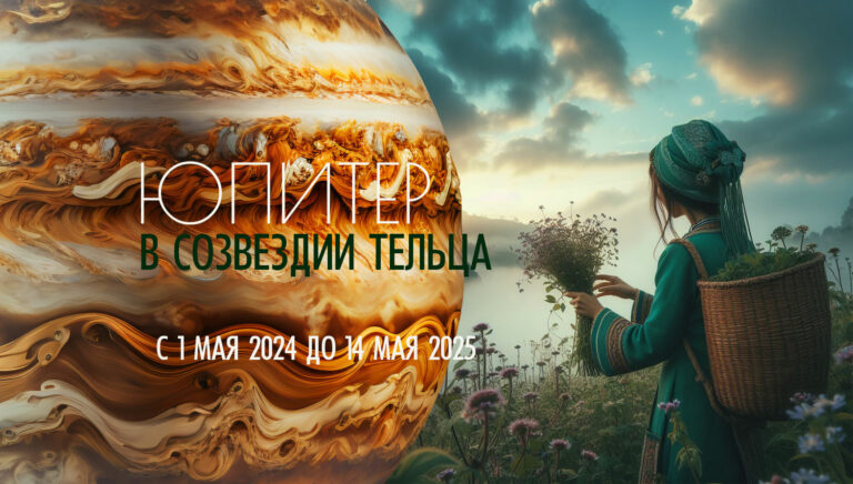 Юпитер в созвездии Тельца с 1 мая 2024 до 14 мая 2025