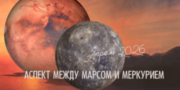 Аспект между Меркурием и&nbsp;Марсом&nbsp;&mdash; апрель 2026