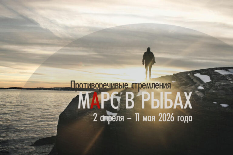 Марс в&nbsp;Рыбах (раши &laquo;Мина&raquo;) с&nbsp;2&nbsp;апреля по&nbsp;11&nbsp;мая 2026.