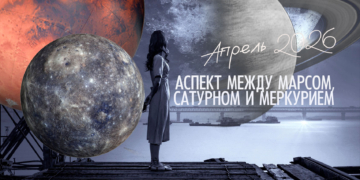 Соединение Меркурия, Марса и&nbsp;Сатурна&nbsp;&mdash; 20&nbsp;апреля 2026