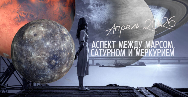 Соединение Меркурия, Марса и&nbsp;Сатурна&nbsp;&mdash; 20&nbsp;апреля 2026