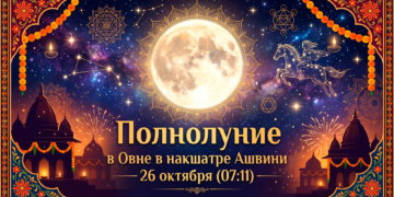 26&nbsp;октября Полнолуние в&nbsp;Овне. Накшатра полнолуния&nbsp;&mdash; &laquo;Ашвини&raquo;